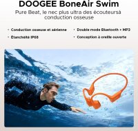 Bone conduction headphones, IP68 waterproof, 64GB...