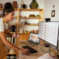 HP USB-C Dock G5, 8-in-1 Dockingstation, kompatibel mit USB-C/Thunderbolt, Ein-Kabel-Anschluss, mehrere Anschlüsse