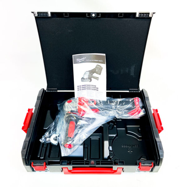 Milwaukee M18 ONEFSAG125XB-0X Akku-Winkelschleifer 125mm, bürstenlos, mit Bremse, ohne Akku/Ladegerät, 4933478433