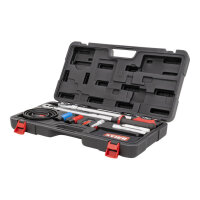 STIER Wheel Mounting Set 1/2", 11-piece, torque wrench 40-200 Nm, extensions, case, high precision