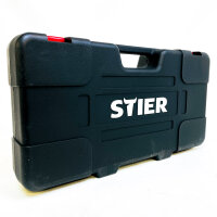 STIER Wheel Mounting Set 1/2", 11-piece, torque wrench 40-200 Nm, extensions, case, high precision