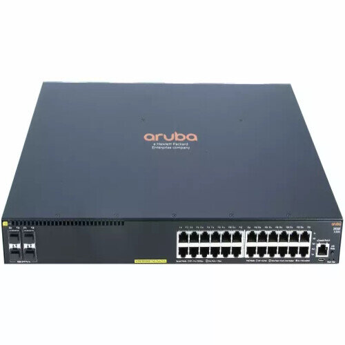 Aruba HPE JL261A 2930F Switch, 24-Port Gigabit Ethernet, 4 SFP, PoE+, Managed, Rackmount, Netzwerk-Switch