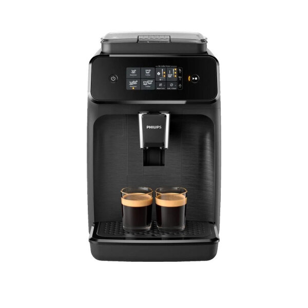 Philips Series 1200 EP1200/00 Fully Automatic Coffee Machine, 1500W, 230V, Black, Integrated Grinder, Milk Frother