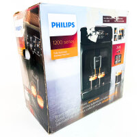 Philips Series 1200 EP1200/00 Fully Automatic Coffee Machine, 1500W, 230V, Black, Integrated Grinder, Milk Frother