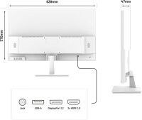 JAPANNEXT JN-IPS2802UHDR-W 28" 4K UHD Monitor, HDR10, 60Hz, FreeSync, Blue Light Filter, DP/HDMI, Speakers, VESA, Tiltable