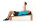 NOHrD TriaTrainer 19104 Training Bench Oak, Faux Leather, Foldable, for Abdominal and Back Training