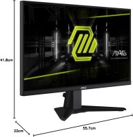 MSI MAG 255XF Gaming-Monitor, 24,5 Zoll, Full HD, 300 Hz, 0,5 ms, Rapid IPS, HDR, 250 nits, Schwarz