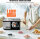 VEVOR ICE2032 Ice Cream Maker, 2L, 180W, Compressor, Frozen Yogurt & Gelato, 3 Modes, Portable, Quiet, Silver
