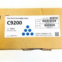 Ricoh C9200 Cyan Toner, 828767, IM7A2410B942, Original Kartusche, hohe Kapazität, für Farblaserdrucker