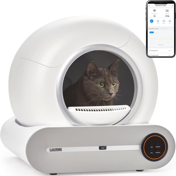 PetSafe ScoopFree Ultra, automatische selbstreinigende Katzentoilette, elektrische Funktion, geruchshemmend, mit Abdeckhaube