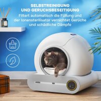 PetSafe ScoopFree Ultra, automatische selbstreinigende Katzentoilette, elektrische Funktion, geruchshemmend, mit Abdeckhaube