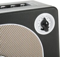 MOOER Hornet, 15W electric guitar amplifier, compact, 9 amp models, Bluetooth, black, metal housing
