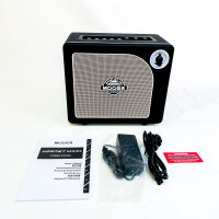 MOOER Hornet, 15W electric guitar amplifier, compact, 9 amp models, Bluetooth, black, metal housing