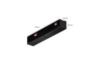 Philips Hue Perifo connector, model 929003115301, straight connector, black, for track lighting systems