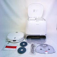 Roborock Qrevo Curv 2 Pro Saugroboter, 25.000 Pa, Wischfunktion, anhebender Mopp, Anti-Tangle, Reactive AI, Weiß, leichter Kratzer