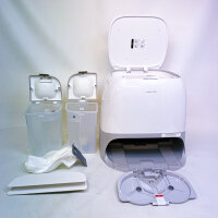 Roborock Qrevo Curv 2 Pro Saugroboter, 25.000 Pa, Wischfunktion, anhebender Mopp, Anti-Tangle, Reactive AI, Weiß, leichter Kratzer