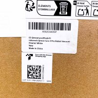 Roborock Qrevo Curv 2 Pro Saugroboter, 25.000 Pa, Wischfunktion, anhebender Mopp, Anti-Tangle, Reactive AI, Weiß, leichter Kratzer