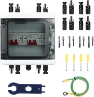 PV surge protection 40A/1000V, DC disconnect switch, lightning protection line protection, 3-in-3-out solar junction box, IP65