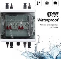 PV surge protection 40A/1000V, DC disconnect switch, lightning protection line protection, 3-in-3-out solar junction box, IP65