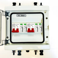 PV surge protection 40A/1000V, DC disconnect switch, lightning protection line protection, 3-in-3-out solar junction box, IP65
