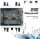 PV surge protection 40A/1000V, DC disconnect switch, lightning protection line protection, 3-in-3-out solar junction box, IP65