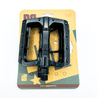 NG Sports Celantroo 1713-25 Bicycle Pedals, Platform, Reflector, Non-slip, Black