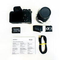 Sony Alpha 7 IV ILCE-7M4K, spiegellose Vollformatkamera, 33 MP, 28–70 mm Objektiv, 4K 60p, 10 fps, Touchscreen, Echtzeit-AF, Schwarz