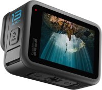 GoPro HERO13 Black Actionkamera Bundle, inkl. Dual-Ladegerät, 64GB microSD, Befestigungsclip, 2 Akkus, USB-C-Kabel