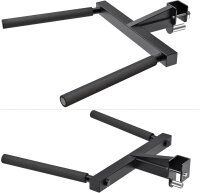 Kipika Y-Shape Dip Bar, 3x3 inch, Dip Bars, Power Cage Accessory, Robust Steel Construction, Easy Assembly