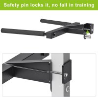 Kipika Y-Shape Dip Bar, 3x3 inch, Dip Bars, Power Cage Accessory, Robust Steel Construction, Easy Assembly
