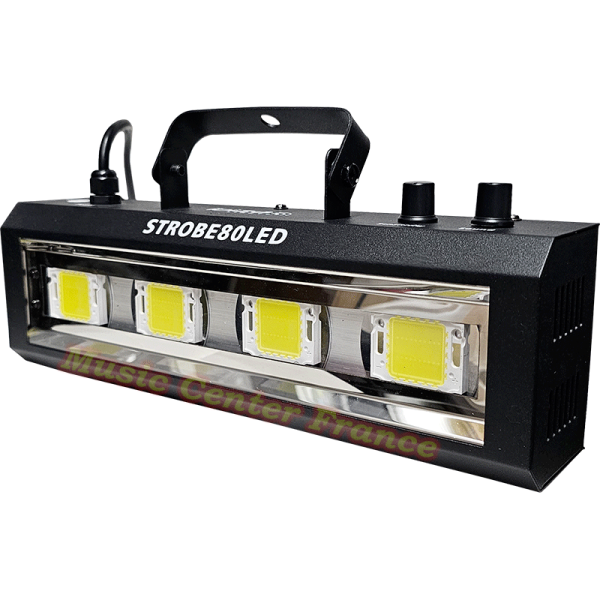 Ibiza Light STROBE80LED Strobe Light, 4x20W LED, 80W, 220–240V, 50–60Hz, Lighting Effect for Events