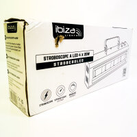 Ibiza Light STROBE80LED Strobe Light, 4x20W LED, 80W, 220–240V, 50–60Hz, Lighting Effect for Events