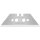 MARTOR 199 Trapezoidal Blades, 10 Pieces, Wide Ground, Replacement Blades for Cutters, Durable and Sharp