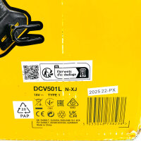 DeWALT DCV501LN-XJ 18V Cordless Stick Vacuum Cleaner, L-Class, Basic Version, without battery/charger, incl. accessories