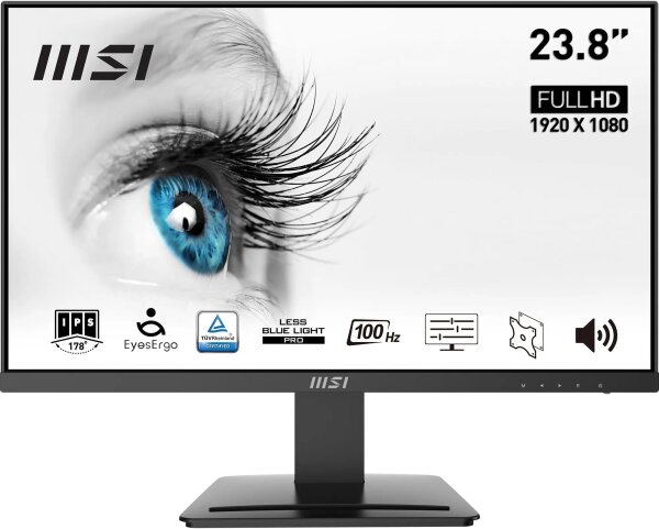MSI Pro MP243X Monitor, 23,8", Full HD, IPS, 100 Hz, Modell 3PB5, kleiner Kratzer am Display