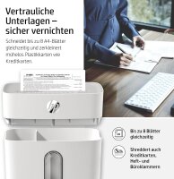 HP OneShred 8CC Aktenvernichter, Modell 2801, 8-Blatt-Kapazität, automatischer Papiereinzug, 15L Auffangbehälter