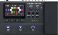 BOSS GX-10 guitar and bass effects processor, GX-100 sound engine, touchscreen, 32 amps, 170 effects, multi-footswitch, expression pedal