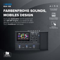 BOSS GX-10 guitar and bass effects processor, GX-100 sound engine, touchscreen, 32 amps, 170 effects, multi-footswitch, expression pedal