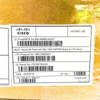 Cisco Nexus N9K-C9232C Switch, 32x 100G QSFP28, ohne Netzteile & Lüfter, Layer 3, High-Density Data Center Switch