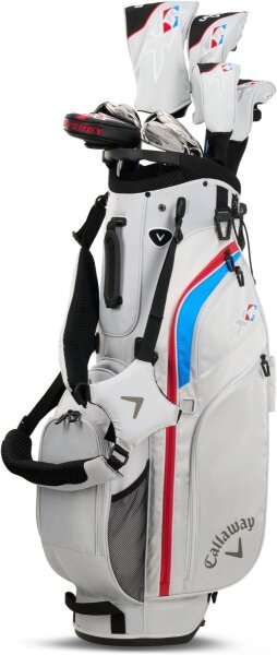 Callaway XR Golf Set, Blue/Red, Steel, Right-handed, Complete Set, 1 club missing