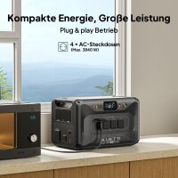 BLUETTI Apex 300 Powerstation, 2764,8 Wh LiFePO4, Solargenerator, 230 V, 4×3840 W AC, 7680 W Peak