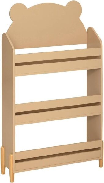 Atmosphera Douceur Bücherregal, Modell 205879, Regal, beige, 61,5 x 100 cm, modernes Design, vielseitig einsetzbar