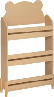 Atmosphera Douceur Bücherregal, Modell 205879, Regal, beige, 61,5 x 100 cm, modernes Design, vielseitig einsetzbar