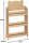 Atmosphera Douceur Bücherregal, Modell 205879, Regal, beige, 61,5 x 100 cm, modernes Design, vielseitig einsetzbar