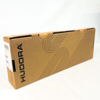 HUDORA Up 200 Scooter, up to 100 kg, foldable aluminum kick scooter, height adjustable, quiet wheels, for children & adults, blue