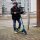 HUDORA Up 200 Scooter, up to 100 kg, foldable aluminum kick scooter, height adjustable, quiet wheels, for children & adults, blue