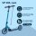 HUDORA Up 200 Scooter, up to 100 kg, foldable aluminum kick scooter, height adjustable, quiet wheels, for children & adults, blue
