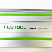 Festool FS 1400/2 Führungsschiene 1400 mm, Zubehör für Sägen, präzises Führen, rutschfest, Modell 491498