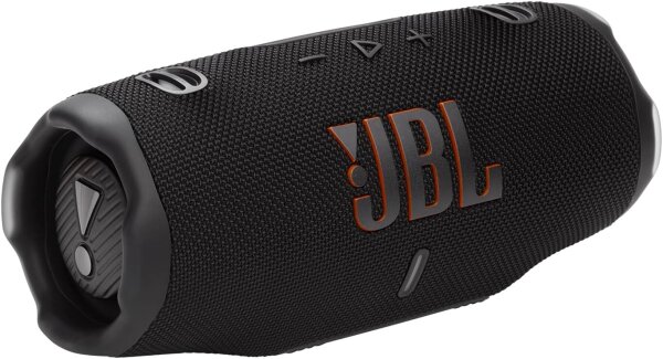 JBL Charge 6 Bluetooth-Lautsprecher, 28h Akku, IP68 wasserdicht/staubdicht, stoßfest, AI Sound Boost, Auracast, schwarz