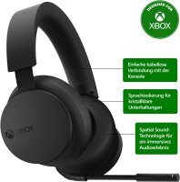 Xbox Wireless Headset 2065, kabelloses Gaming-Headset, Schwarz, 40mm Lautsprecher, Mikrofon, für Xbox Series X/S